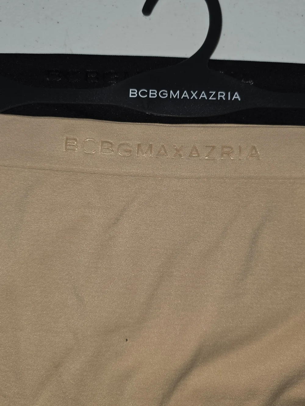 BCBGMaxAzria Seamless Slip Shorts 2 Pack Beige & Black Sz 2X Everyday Layering